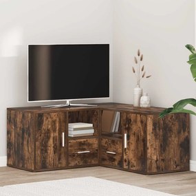 vidaXL Γωνιακό Έπιπλο Καπνιστή δρυς 160x40x45 εκ. από Επεξεργ. Ξύλο