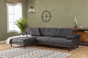 Corner Sofa Mustang Large Left - Anthracite Anthracite