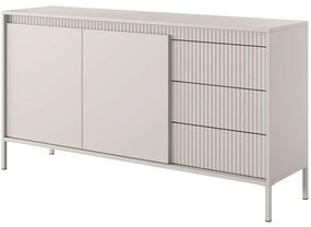 Μπουφές Silvio 162762199 153,5x39,5x81,4cm Beige Μοριοσανίδα, Μέταλλο