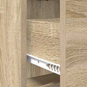 vidaXL Κομοδίνα Sonoma Δρυς 40 x 30 x 60 cm Επεξεργασμένο Ξύλο