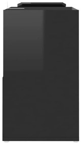 vidaXL Έπιπλο Τηλεόρασης Μαύρο Γυαλ. 104 x 30 x 52 εκ. από Μοριοσανίδα