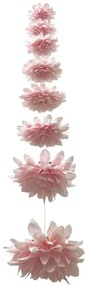 Τεχνητή Γιρλάντα Ντάλια 00-23861-20-4 Φ22x180cm Pink Marhome Ύφασμα,Πλαστικό