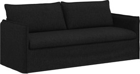 vidaXL Σετ Καναπέ 2 pcs Μαύρο 196 x 82 x 85 εκ Ύφασμα