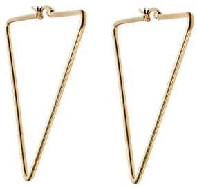 Σκουλαρίκια Senza Steel 5 cm Gold Plated