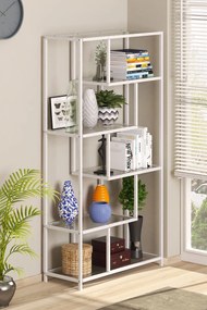 Bookshelf By-30 - White, Transparent White
Tranparent