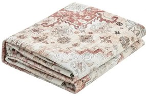 VEVOR Large Area Rug 8 x 10 ft Anti-Skid Indoor Floor Mat Vintage Brown Red