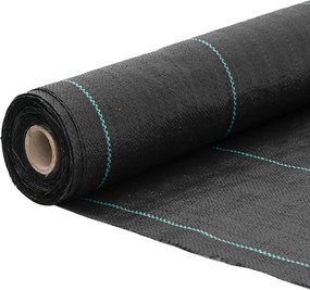 vidaXL Μεμβράνη Εδαφοκάλυψης Μαύρη 1,5x100 μ. από Πολυπροπυλένιο