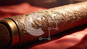 Intra Συλλεκτικό Ξύλινο Παζλ Plywood 4mm - Περίτεχνος σκαλισμένος κύλινδρος σε κόκκινο πανί Σε Ξύλινο Κουτί - Διαστάσεις Puzzle: 10x10 cm – 25 κομμάτια