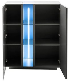 Ψηλός Μπουφές Σκούρο Γκρι 96x42x115 cm