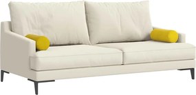 vidaXL Μαξιλάρια Στήριγμα 2 pcs Κίτρινο Ø 15 x 40 εκ