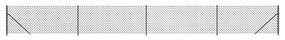 vidaXL Συρματόπλεγμα Περίφραξης Ανθρακί 1 x 10 μ. με Βάσεις Φλάντζα