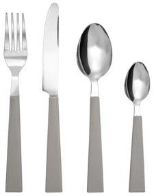 Μαχαιροπήρουνα Σετ 24τμχ Ανοξείδωτα 18/0 Με Μπεζ Λαβή Estia 01-36607