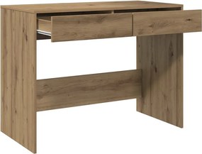vidaXL Γραφείο Αρτισιανή Δρυς 101x50x76,5 εκ. από Επεξεργασμένο Ξύλο