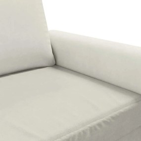 vidaXL Πολυθρόνα Κρεμ 60 εκ. Βελούδινη