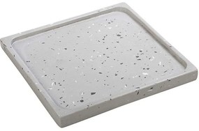 Διακοσμητική Πιατέλα Μωσαϊκό TZG102 22x22x2cm Grey Espiel Cement