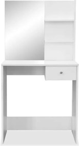 vidaXL Μπουντουάρ Λευκό 75 x 40 x 141 εκ. από Επεξ. Ξύλο