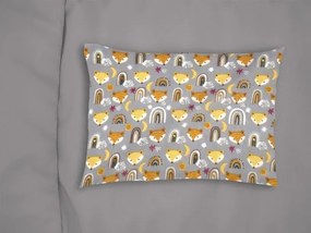 Μαξιλαροθήκη Φανελένια Bebe 35x45εκ. Fox 53 Grey DimCol