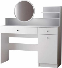 Make-Up Table Harmony 2 Round - White White