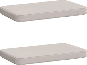 vidaXL Μαξιλάρια Πάγκου 2 Τεμαχίων VUGHT 2 pcs 100% Πολυεστέρας Λευκό
