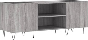 vidaXL Δισκοθήκη Γκρι Sonoma 121 x 38 x 48 εκ. από Επεξεργασμένο Ξύλο