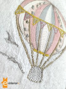 Σετ βρεφικές πετσέτες 2 τμχ - Hot Air Balloon Pink 108108009