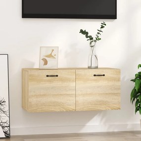 vidaXL Ντουλάπι Τοίχου Sonoma Δρυς 80x36,5x35 εκ. Επεξεργασμένο Ξύλο