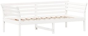 vidaXL Κρεβάτι ημέρας χωρίς στρώμα Λευκό 75x190 cm Στερεό ξύλο πεύκο