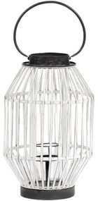 Φαναράκι Zlugra 469-4001 28,5x28,5x46cm White-Black Artekko Bamboo