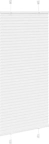 vidaXL Πλισέ περσίδα Λευκό 60x150 cm Πλάτος υφάσματος 59,4 cm