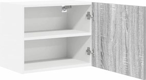 vidaXL Κρεμαστό ντουλάπι 2 pcs Γκρι Σομόνα και Λευκό 50 x 31 x 40 εκ.