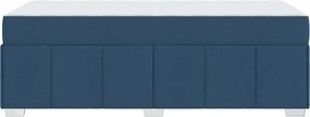 vidaXL Σκελετός Κρεβατιού με στρώμα Μπλε 120 x 190 cm ύφασμα