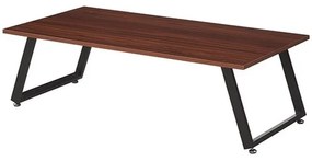 Τραπεζάκι Σαλονιού Asia 09.0067 120Χ60Χ40cm Walnut Mdf,Μέταλλο