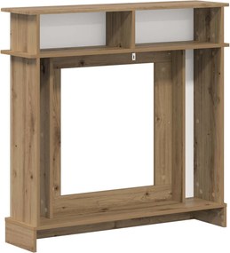vidaXL Περίβλημα τζακιού Artisan Δρυς 102 x 26 x 100 εκ