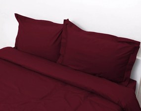 Σετ Σεντόνια Υπέρδιπλα με Λάστιχο 160x200+25 Superb Percale Μπορντώ