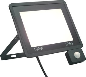 vidaXL Προβολέας LED με Αισθητήρα Ψυχρό Λευκό 100 W