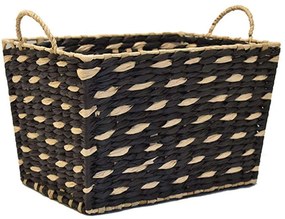 Καλάθι Rush 00.06.67418 34x24x20cm Black Ψάθα