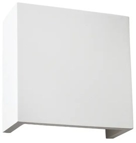 Φωτιστικό Επίτοιχο Aca G85261W BLOCK Λευκό (White)