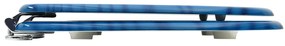 vidaXL Κάλυμμα Λεκάνης με Καπάκι Σχέδιο Σταγόνες Μπλε από MDF