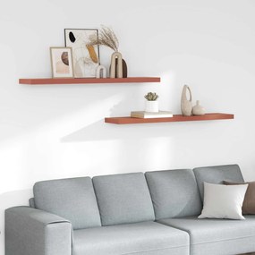 vidaXL Ράφι Τοίχου 2 pcs Κόκκινο 120 x 23,5 x 4 εκ Επεξεργασμένο ξύλο