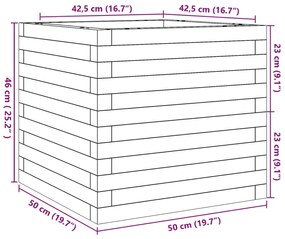 ΖΑΡΝΤΙΝΙΕΡΑ ΚΗΠΟΥ ΛΕΥΚΗ 50X50X46 ΕΚ. ΑΠΟ ΜΑΣΙΦ ΞΥΛΟ ΠΕΥΚΟΥ 3282405