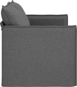 vidaXL Καναπές Σκούρο Γκρι