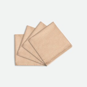 Σετ 4 πετσέτες φαγητού από βαμβάκι, Navao
