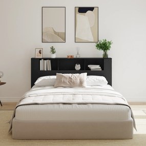 vidaXL Κεφαλάρι Ντουλάπα σε Μαύρη Δρυ - 180x18.5x102.5 εκ.