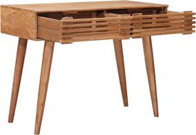 vidaXL Χειροποίητο Γραφείο Καφέ Τίκ 100 x 48 x 76 εκ.