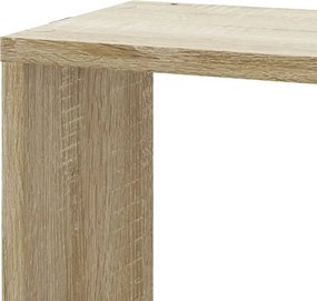 vidaXL Γωνιακή Ραφιέρα Τοίχου Sonoma Δρυς 45x45x147 εκ. Επεξ. Ξύλο
