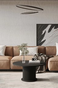 Stewehome Μοντέρνο Στρογγυλό Τραπεζάκι Σαλονιού γκρι 70x70 cm