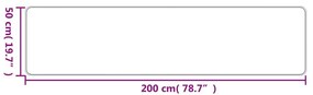 Χαλί Διάδρομος Εμφάνιση Σιζάλ Ασημί 50 x 200 εκ. - Ασήμι