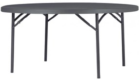 25310 PLANET Ø160 πτυσσόμενο τραπέζι ροτόντα Ø160xH74,3cm Βάση : Μεταλλική - Ηλεκτροστατική βαφή πούδρας