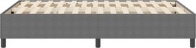 vidaXL Κρεβάτι πλατφόρμα Ανοιχτό γκρι 120 x 190 cm
