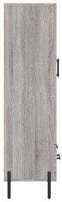 vidaXL Ντουλάπα Γκρι Sonoma 69,5 x 31 x 115 εκ. από Επεξεργασμένο Ξύλο